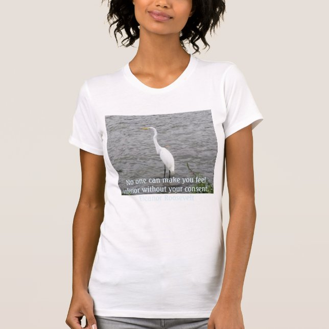 Eleanor Roosevelt Zitat T-Shirt (Vorderseite)