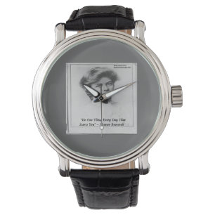 Eleanor Roosevelt & Zitat Unisex-Uhr Armbanduhr