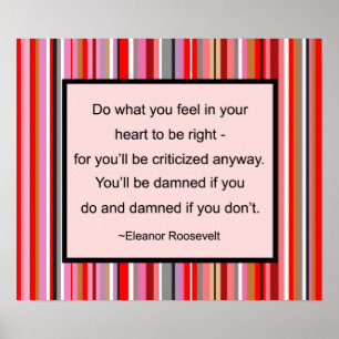 Eleanor- Rooseveltzitat-Plakat Poster