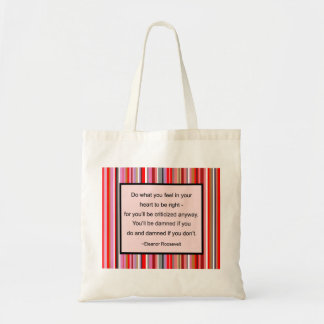 Eleanor- Rooseveltzitat-Tasche Tragetasche