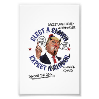 Elect a Clown Expect a Circus: Defaced Anti-Trump Fotodruck