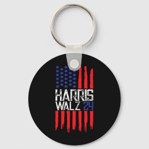Elect Kamala Harris & Tim Walz 2024 American F Schlüsselanhänger