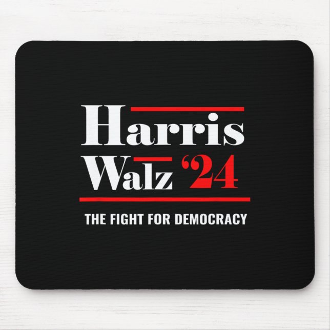 Elect Kamala Harris &amp; Tim Walz 2024 Mousepad (Vorne)