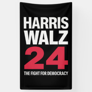 Elect Kamala Harris & Tim Walz 2024 Banner