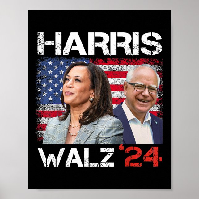 Election Kamala Harris T Poster (Vorne)