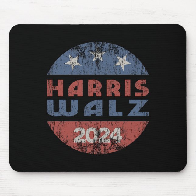 Election Kamala Harris Tim Waltz 2 Mousepad (Vorne)