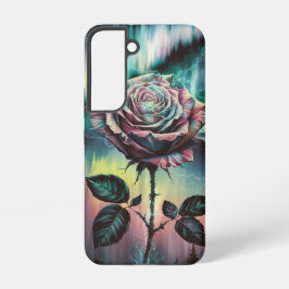 Electric Aurora Rose Northern Lights Gotische Blum Samsung Galaxy Hülle