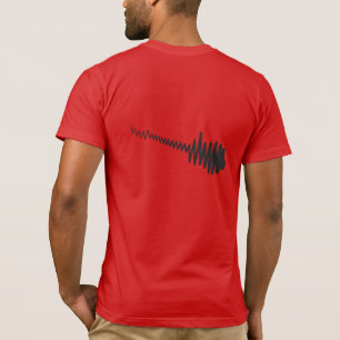 Electric Black Waveform Guitar Sound T-Shirt