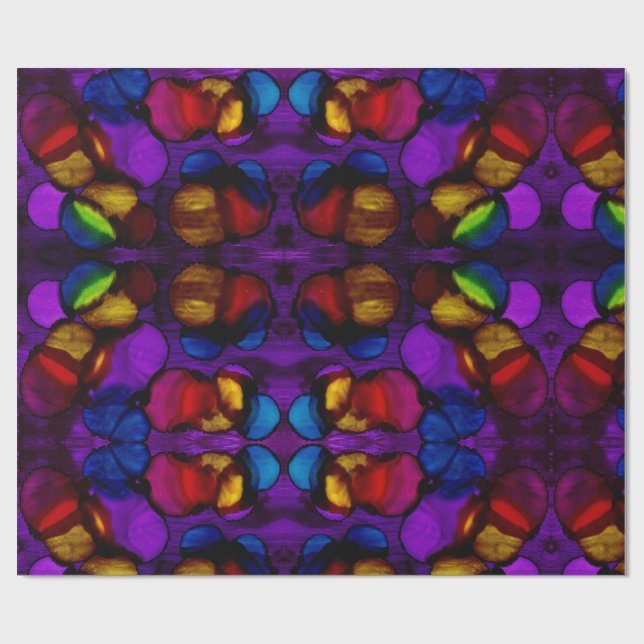 Electric Bloom Geschenkpapier (Flach)