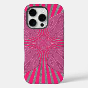 Electric Bloom Wings: Ein lebhafter Edgy und schön iPhone 16 Pro Hülle