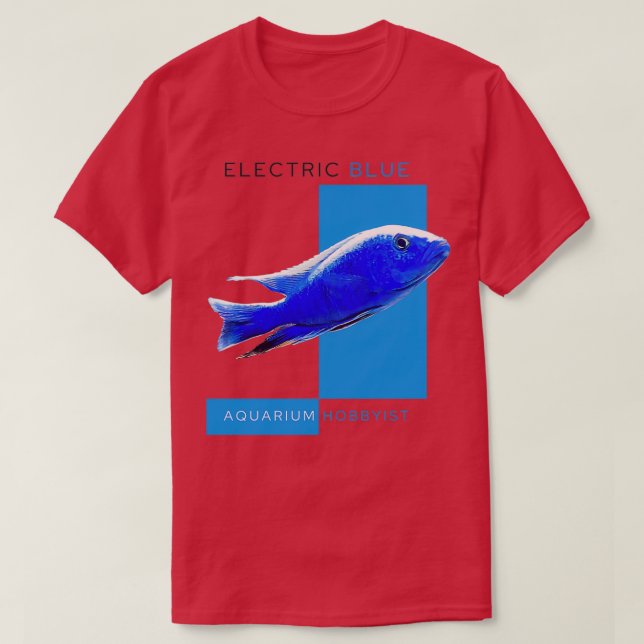 Electric Blue Cichlid T-Shirt (Design vorne)