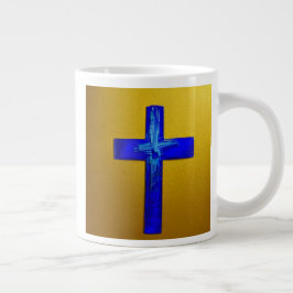 Electric Blue Cross Tasse