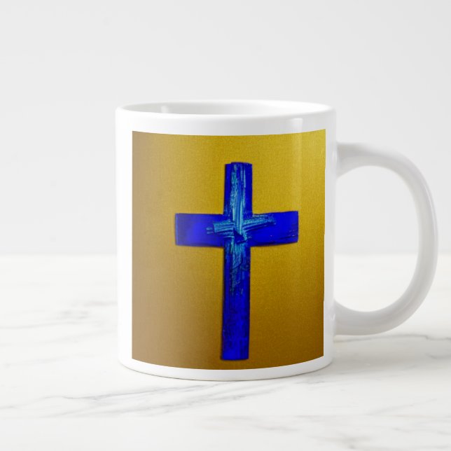 Electric Blue Cross Tasse (Rechts)