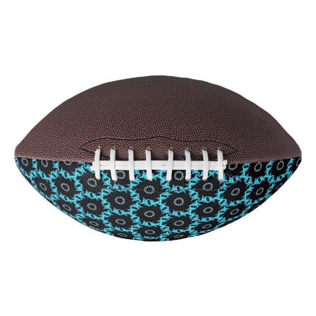 Electric Blue Mandala Football (Vorderseite)