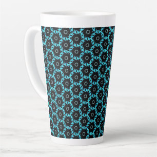 Electric Blue Mandala Milchtasse