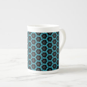 Electric Blue Mandala Prozellantasse