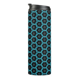 Electric Blue Mandala Thermosbecher