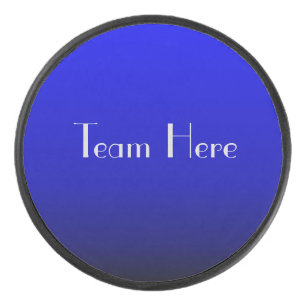 Electric Blue Personalisiert Eishockey Puck