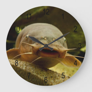 Electric catfish große wanduhr