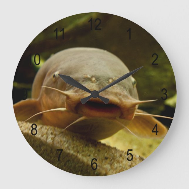 Electric catfish große wanduhr (Vorderseite)