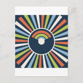 Electric Deco maximalistische 80er Postkarte