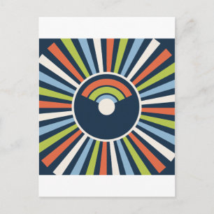 Electric Deco maximalistische 80er Postkarte