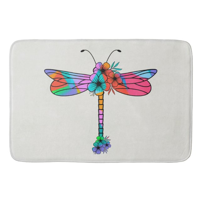 Electric Dragonfly A Bath Mat Badematte (Vorderseite)
