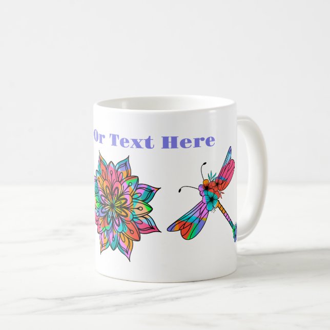 Electric Dragonfly Kaffeetasse (VorderseiteRechts)