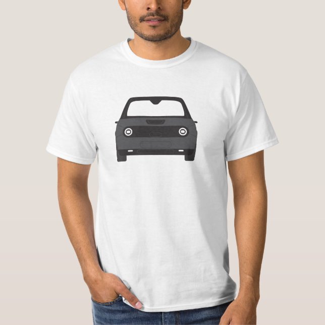 Electric E #watashi no kuruma - moderner Stahl T-Shirt (Vorderseite)