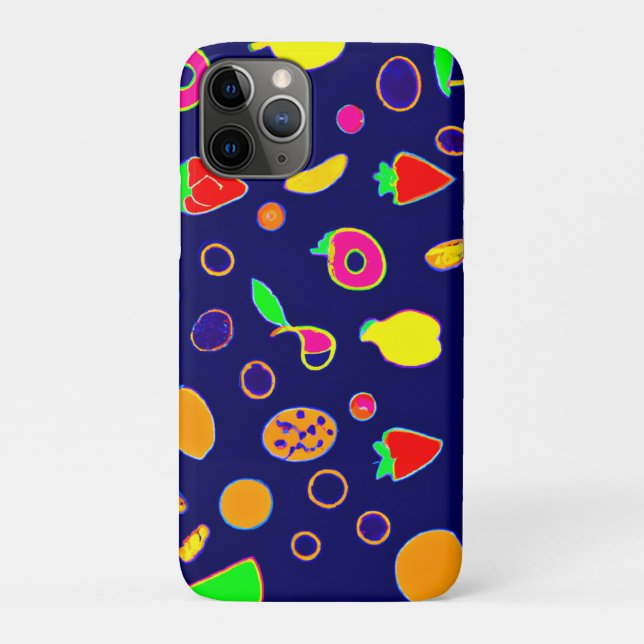 Electric Fruit Fiesta Design Case-Mate iPhone Hülle (Rückseite)