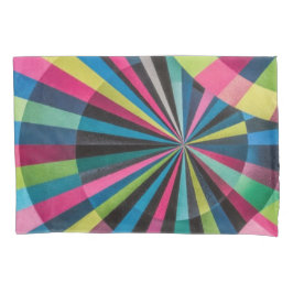 Electric Geometry Radio Waves & Sunrays Art Deco  Kissenbezug