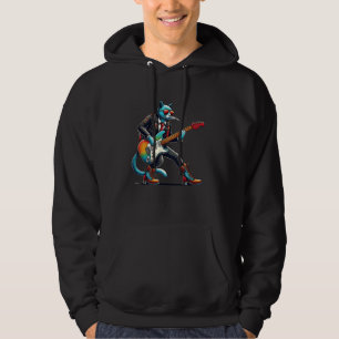 Electric Gitarre Kitten Music Lover Rock Gitarrist Hoodie