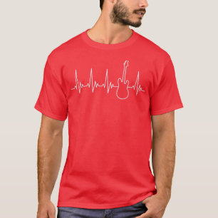 Electric Guitar Heartbeat Music Design for Guitari T-Shirt