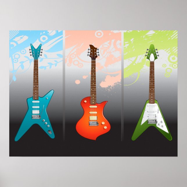 Electric Guitar Lovers Dream Poster (Vorne)