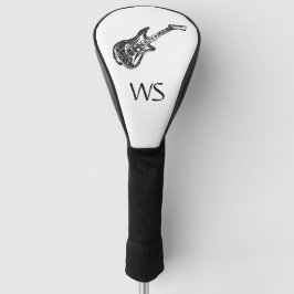 Electric Guitar Monogram Golf Head Cover Golf Headcover