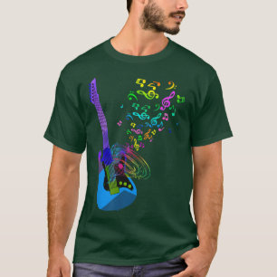 Electric Guitar Music Notes Instruments T shirt 69