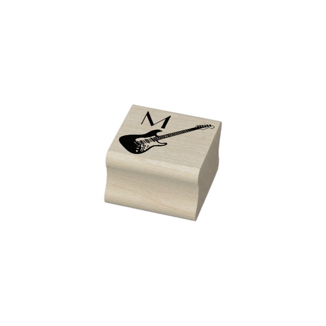 Electric Guitar Musician Music Teacher Gummistempel (Stempel)