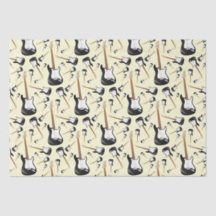 Electric Guitar Musician Music Teacher Seidenpapier