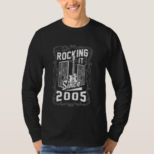 Electric Guitar Player Rock Music Gitarrist Gebore T-Shirt