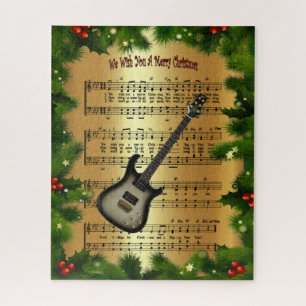 Electric Guitar~ "Wir wünschen Ihnen ein frohes We Puzzle