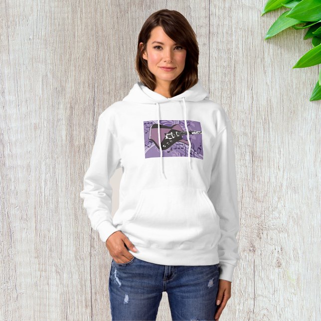 Electric Guitar Womens Hoodie (Von Creator hochgeladen)