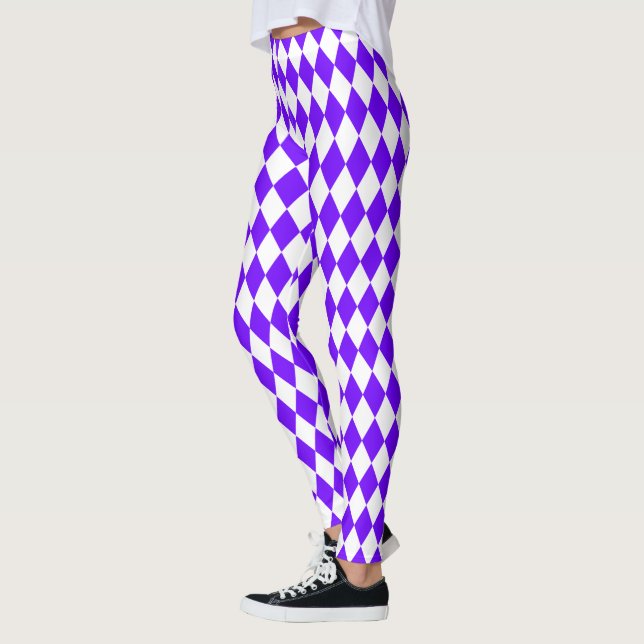 Electric Indigo Harlequin Leggings (Links)