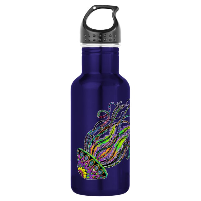 Electric Jellyfish Liberty Trinkflasche (Vorderseite)