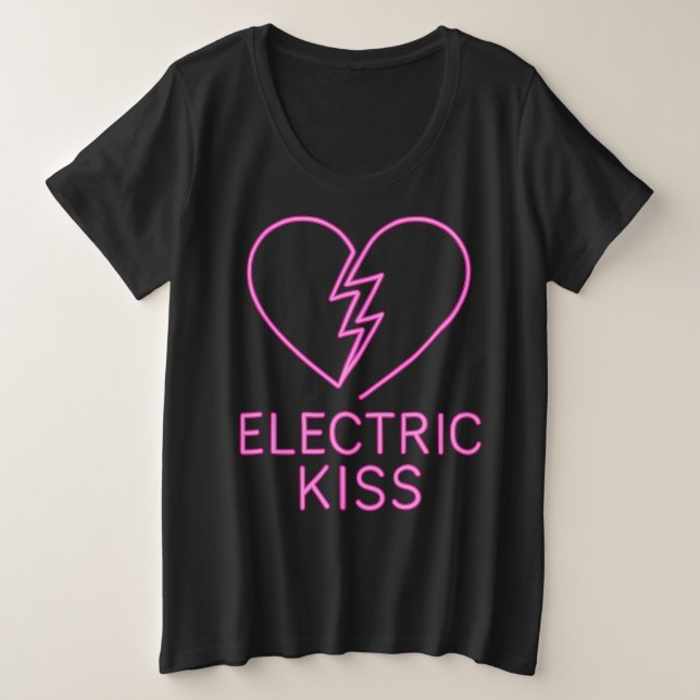 Electric Kiss Große Größe T-Shirt (Design vorne)