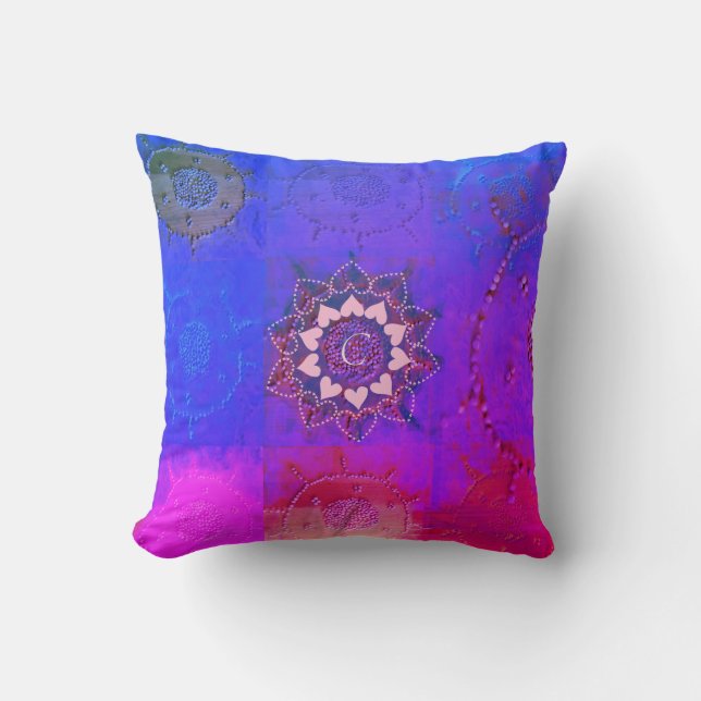 Electric Lentil Mandala Pillow Kissen (Vorderseite)