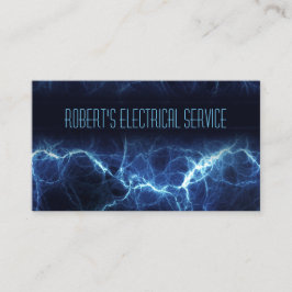 Electric Lightning Electrician Business Card Visitenkarte
