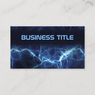 Electric Lightning Electrician Business Card Visitenkarte
