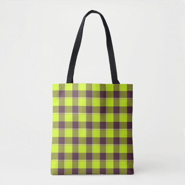 Electric Lime and Livid Brown Plaid (Vorderseite)