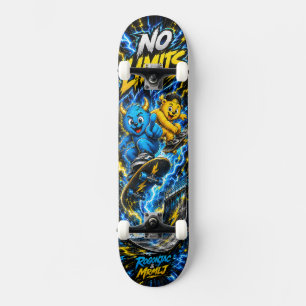 Electric Monster Skate Street Grafik ohne Grenzen Skateboard