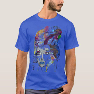 "Electric Muse: Urbane Träume in lebendiger Farbe T-Shirt